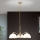 Suspension chaîne OLD LAMP 3xE27/40W/230V d. 65 cm blanc/laiton