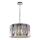 Suspension chaîne RITZ 12xE14/40W/230V d. 54 cm chrome brillant