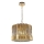 Suspension chaîne RITZ 7xE14/40W/230V d. 42 cm doré