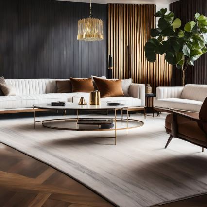 Suspension chaîne RITZ 7xE14/40W/230V d. 42 cm doré