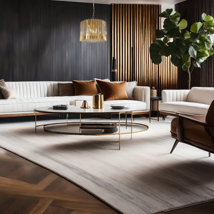 Suspension chaîne RITZ 7xE14/40W/230V d. 42 cm doré