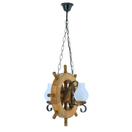 Suspension chaîne TIMONA 2xE14/40W/230V hêtre