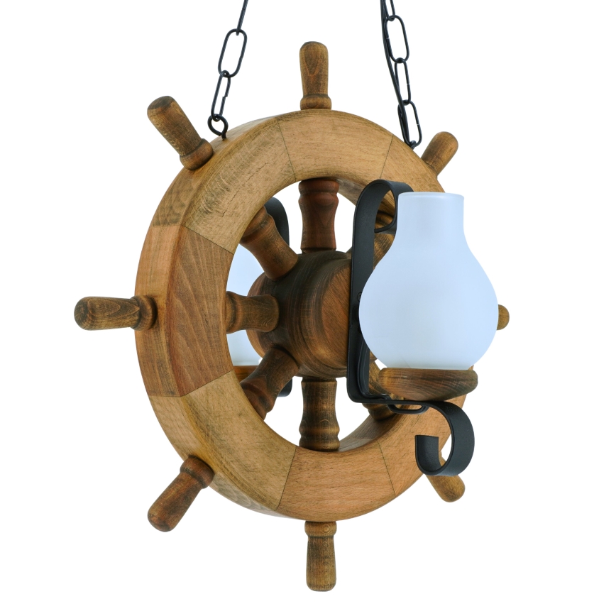 Suspension chaîne TIMONA 2xE14/40W/230V hêtre