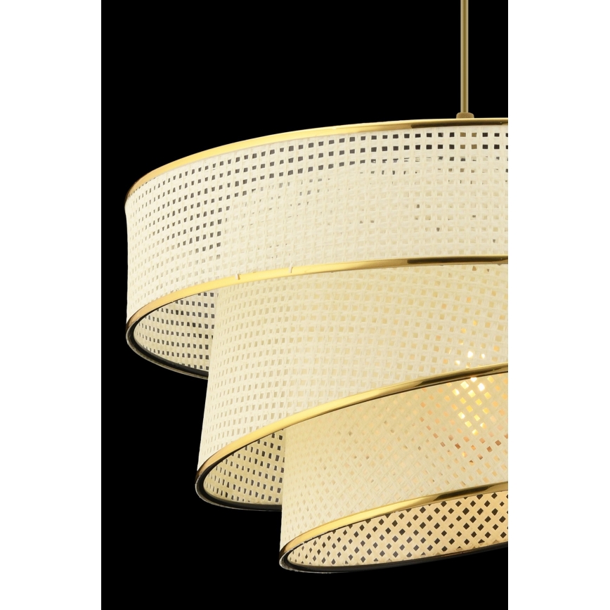 Suspension COUPER sur câble 1xE27/60W/230V blanc/doré