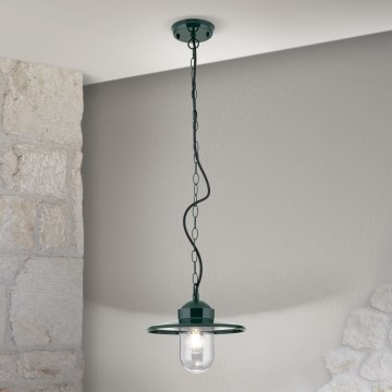 Suspension d'extérieur EDWARD 1xE27/60W/230V IP44 vert