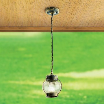 Suspension d'extérieur TAVERNA 1xE27/60W/230V IP23 bronze/patiné