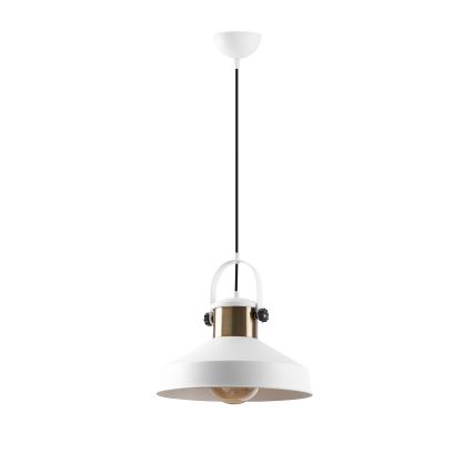 Suspension DODO sur câble 1xE27/40W/230V blanc/bronze