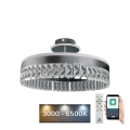 Suspension en cristal en saillie  à intensité variable LED/75W/230V 3000-6500K chrome mat + télécommande