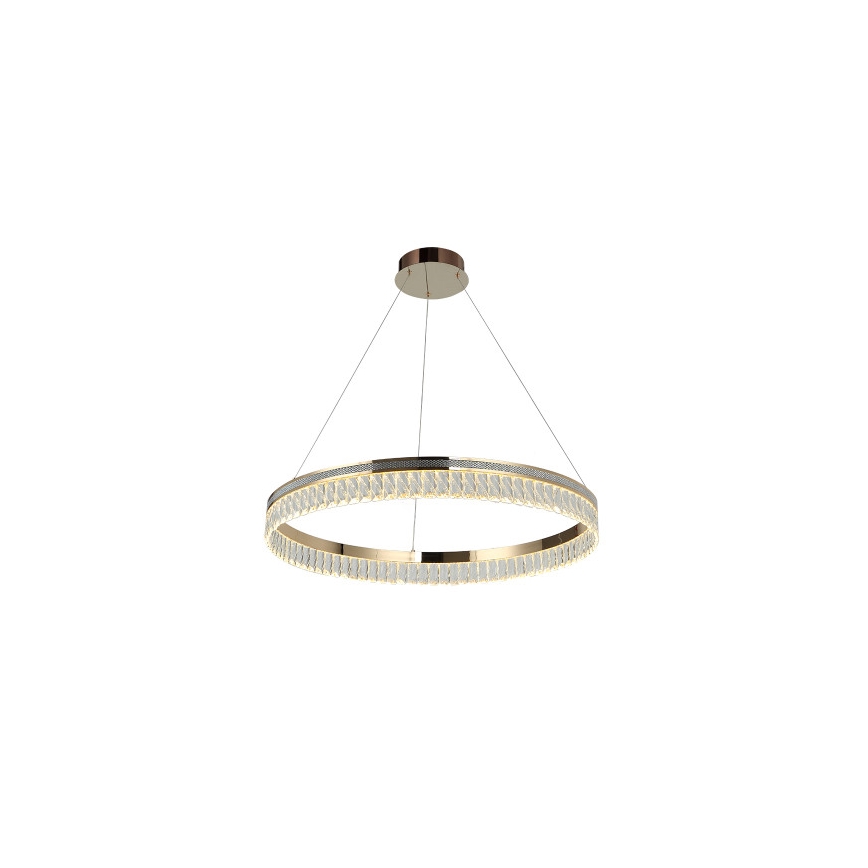 Lustre en cristal LED dimmable sur câble THALIA LED/55W/230V 3000–6000K Ø 80 cm + télécommande