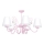 Suspension enfant LAURA 5xE14/60W/230V rose clair