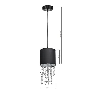 Suspension fil ALMERIA 1xE27/60W/230V