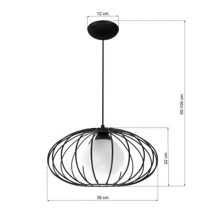 Suspension fil KRONOS 1xE14/40W/230V