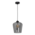 Suspension fil SANTIAGO 1xE27/60W/230V noir