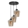 Suspension fil SANTIAGO 3xE27/60W/230V marron