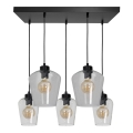 Suspension fil SANTIAGO 5xE27/60W/230V claire