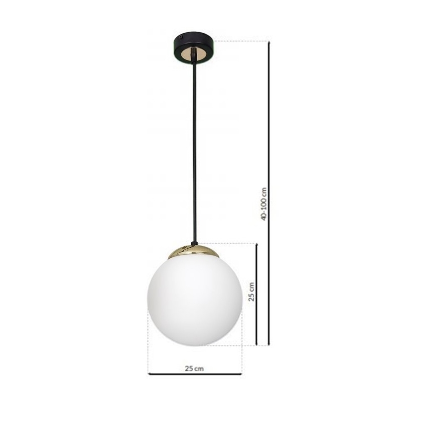 Suspension fil SPARTA 1xE27/60W/230V