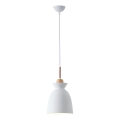 Suspension filaire 1xE27/15W/230V blanc d. 19,5 cm