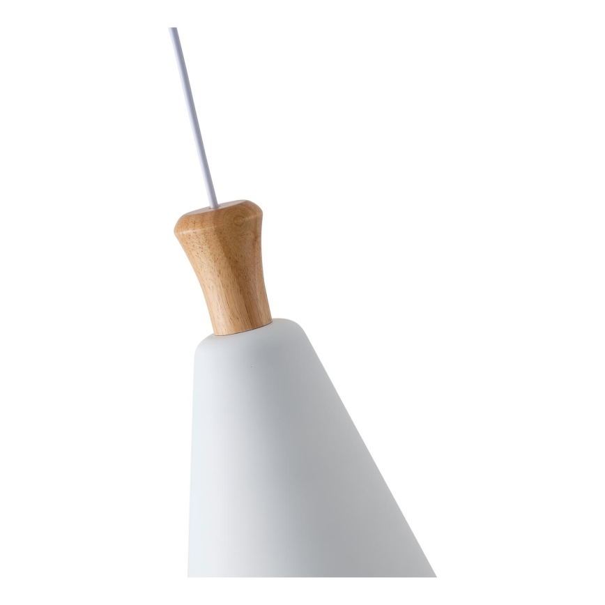 Suspension filaire 1xE27/15W/230V blanc d. 20 cm
