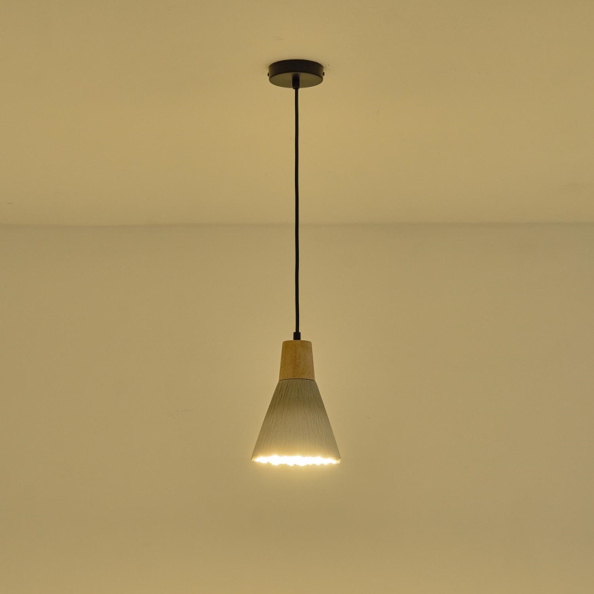 Suspension filaire 1xE27/15W/230V crème
