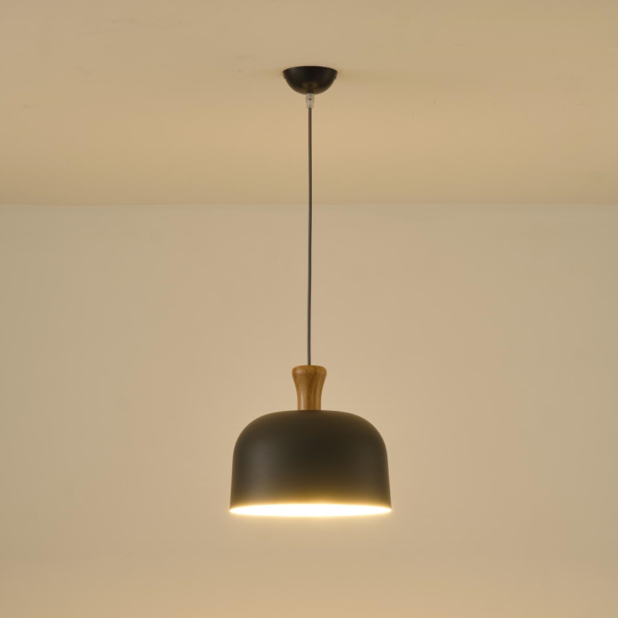Suspension filaire 1xE27/15W/230V gris d. 27 cm