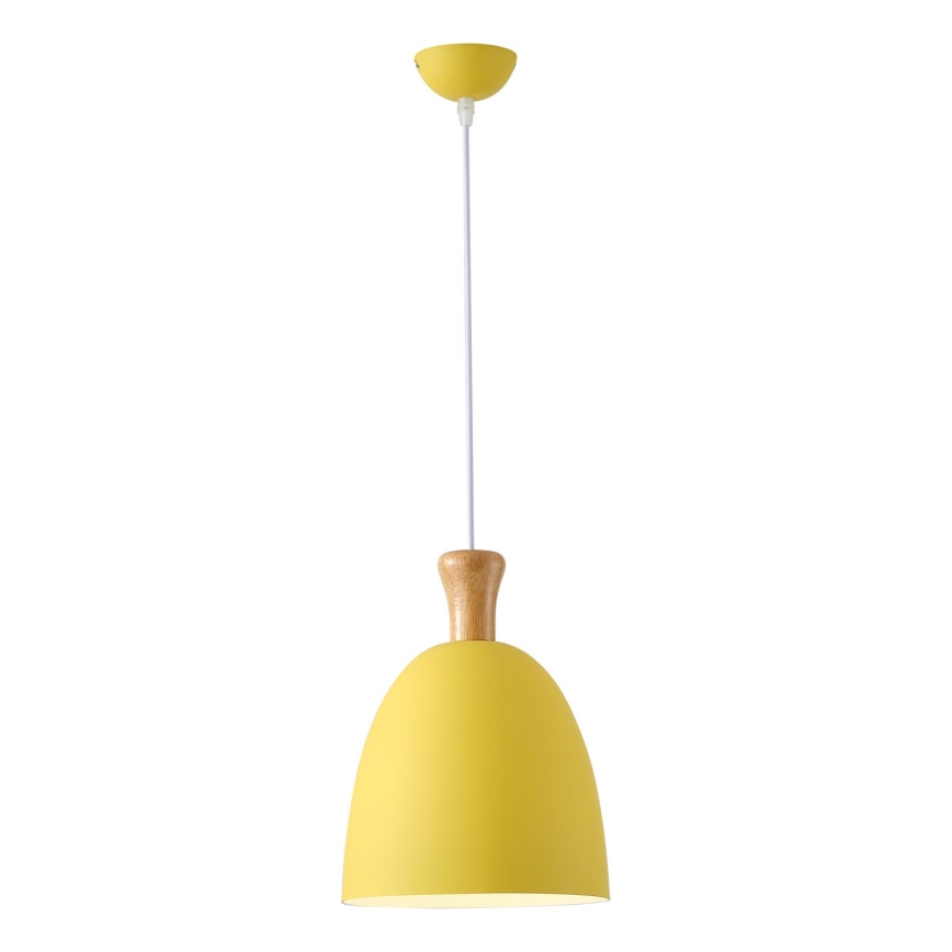 Suspension filaire 1xE27/15W/230V jaune d. 23 cm