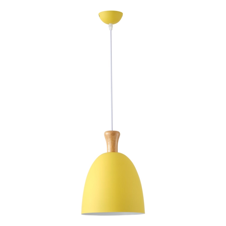Suspension filaire 1xE27/15W/230V jaune d. 23 cm