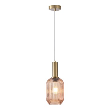 Suspension filaire 1xE27/15W/230V marron pr. 13 cm