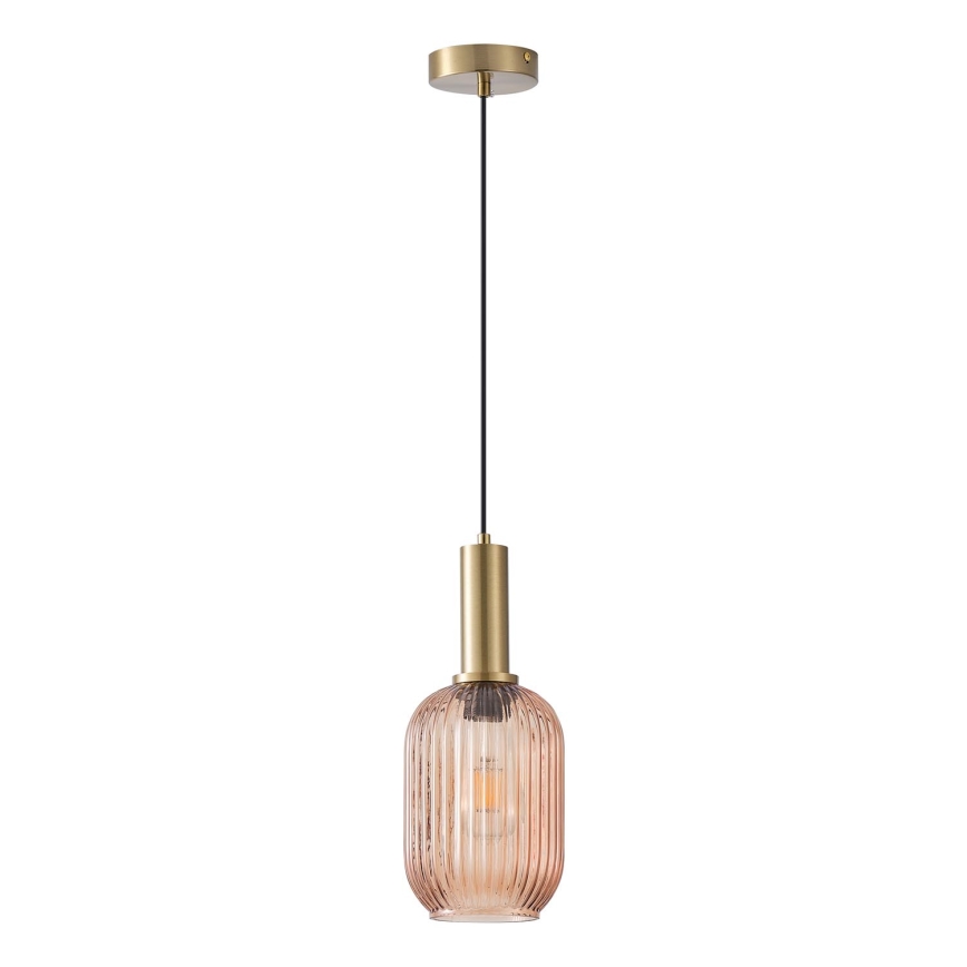 Suspension filaire 1xE27/15W/230V marron pr. 13 cm