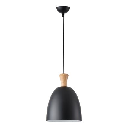 Suspension filaire 1xE27/15W/230V noir d. 23 cm