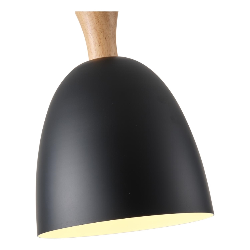 Suspension filaire 1xE27/15W/230V noir d. 23 cm