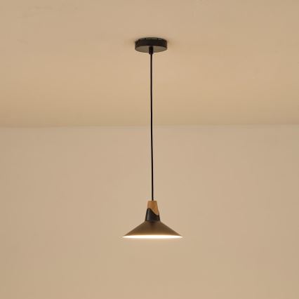 Suspension filaire 1xE27/15W/230V noir