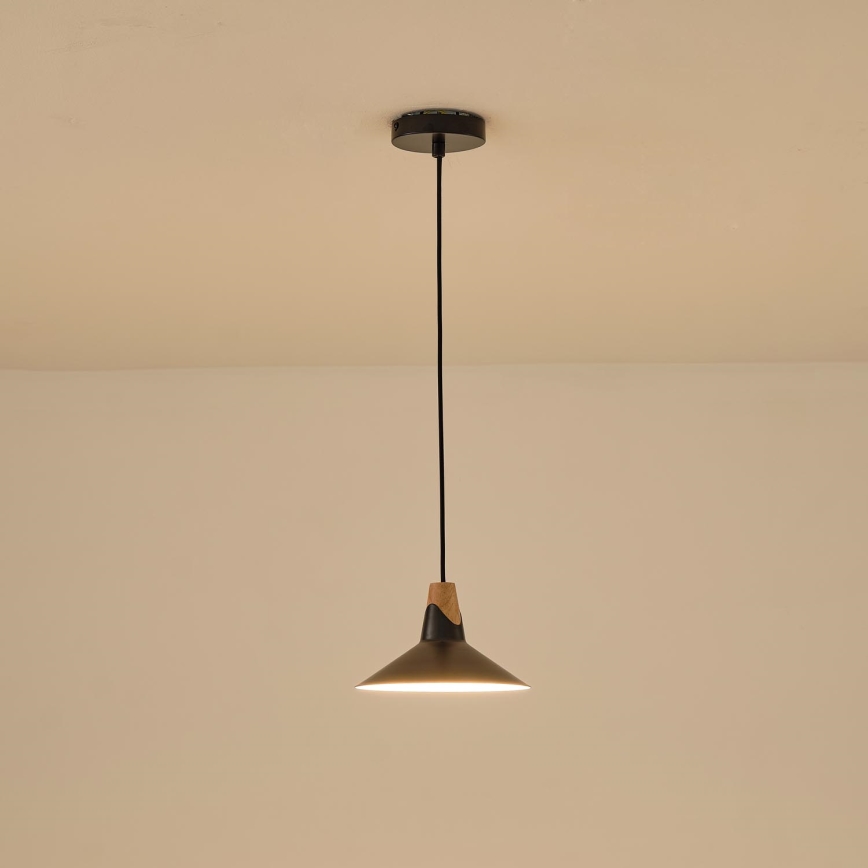 Suspension filaire 1xE27/15W/230V noir
