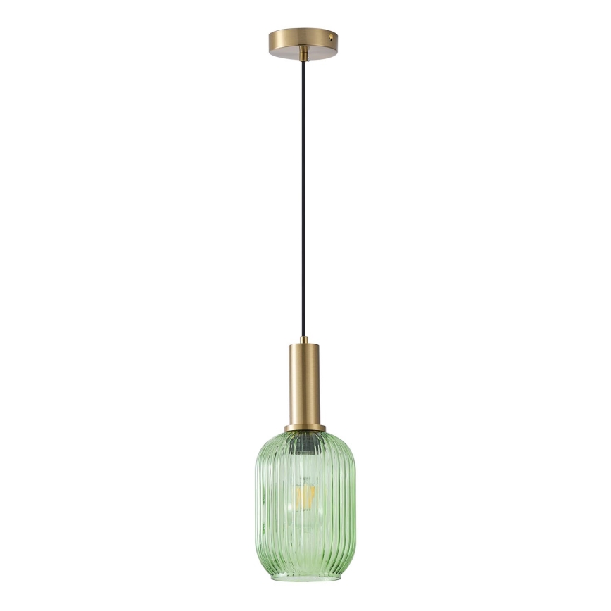 Suspension filaire 1xE27/15W/230V vert 13 cm