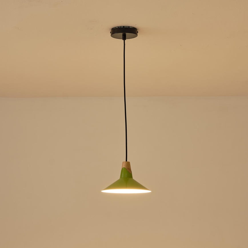 Suspension filaire 1xE27/15W/230V vert