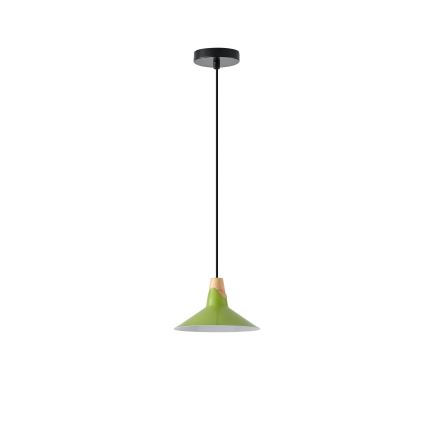 Suspension filaire 1xE27/15W/230V vert