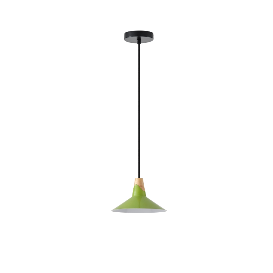 Suspension filaire 1xE27/15W/230V vert