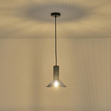 Suspension filaire 1xE27/40W/230V noir