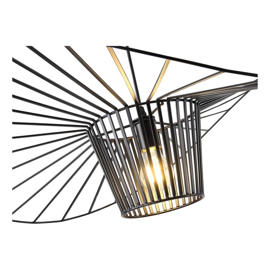 Suspension filaire 1xE27/40W/230V noir