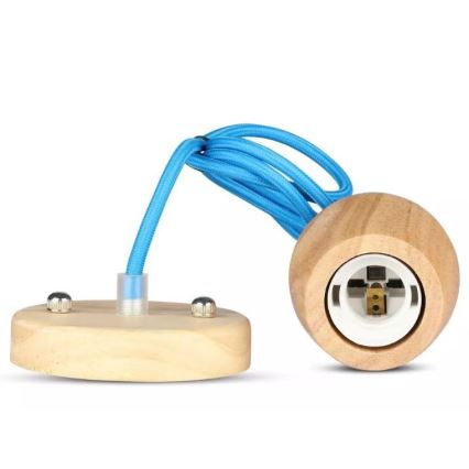 Suspension filaire 1xE27/60W/230V bleu