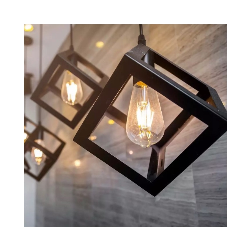 Suspension filaire 1xE27/60W/230V bronze
