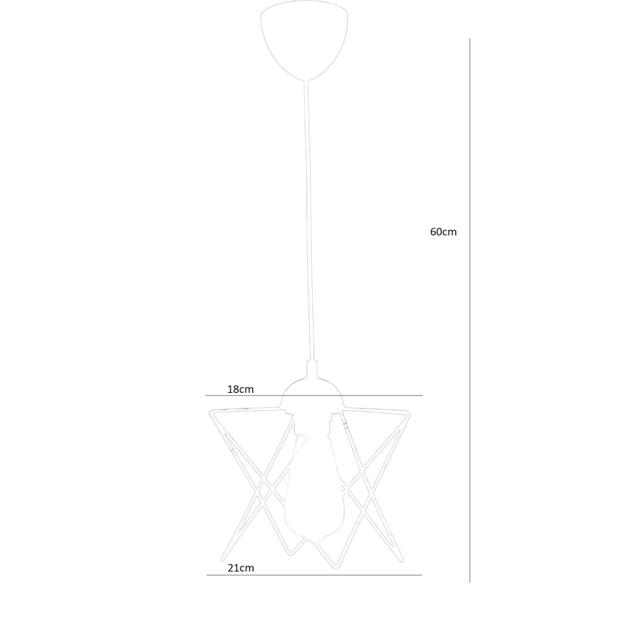 Suspension filaire 1xE27/60W/230V