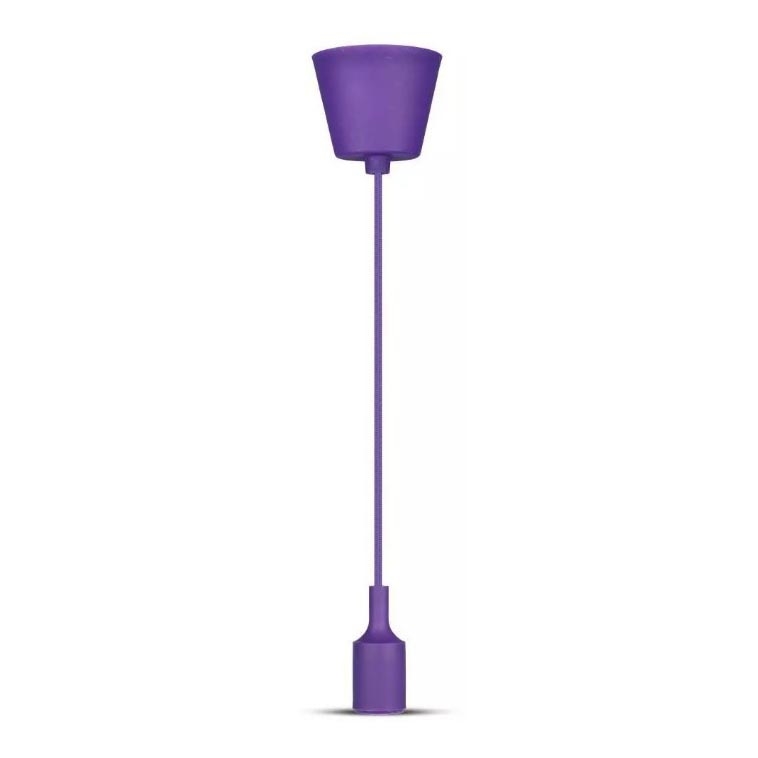 Suspension filaire 1xE27/60W/230V mauve