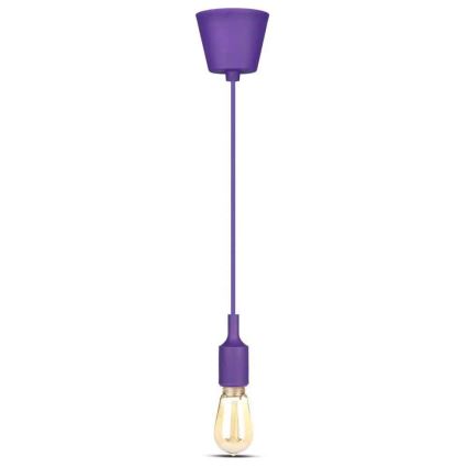 Suspension filaire 1xE27/60W/230V mauve