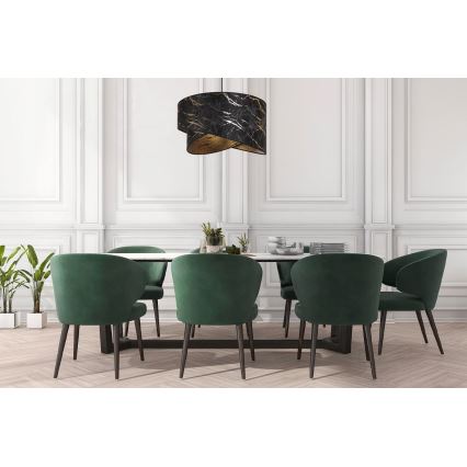 Suspension filaire 1xE27/60W/230V noir/doré
