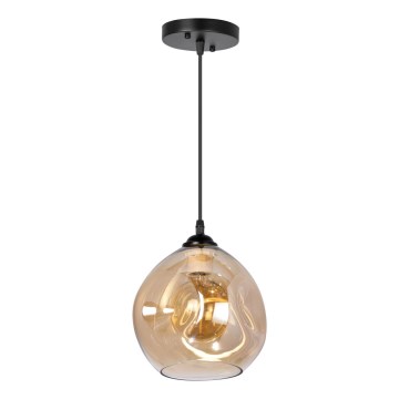 Suspension filaire 1xE27/60W/230V noir/fumé