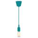 Suspension filaire 1xE27/60W/230V turquoise
