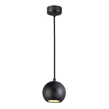 Suspension filaire 1xGU10/10W/230V frêne/bois massif noir