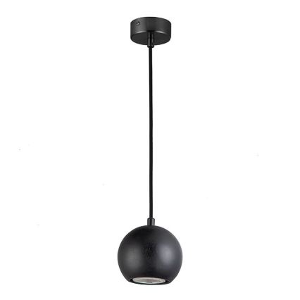 Suspension filaire 1xGU10/10W/230V frêne/bois massif noir