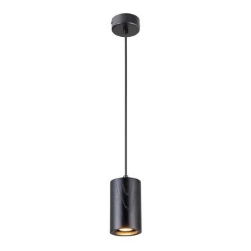 Suspension filaire 1xGU10/10W/230V frêne/bois massif noir