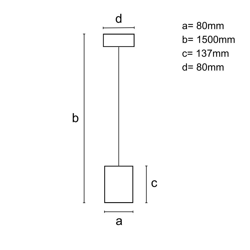 Suspension filaire 1xGU10/10W/230V frêne/bois massif noir